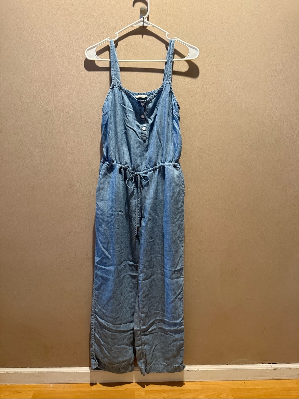 Rails xs light blue denim jumpsuit